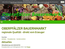 Tablet Screenshot of oberpfaelzer-bauernmarkt.de